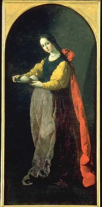Sainte Agathe de Zurbaran